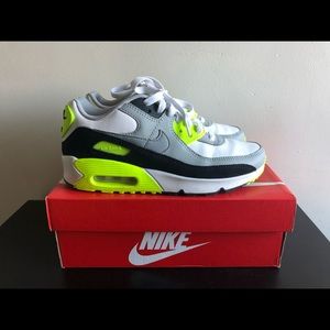 Nike air max 90 with neon yellow size 6.5